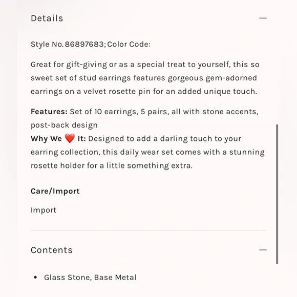 Free People Rosette Stud Brooch NWT - Picture 6 of 6